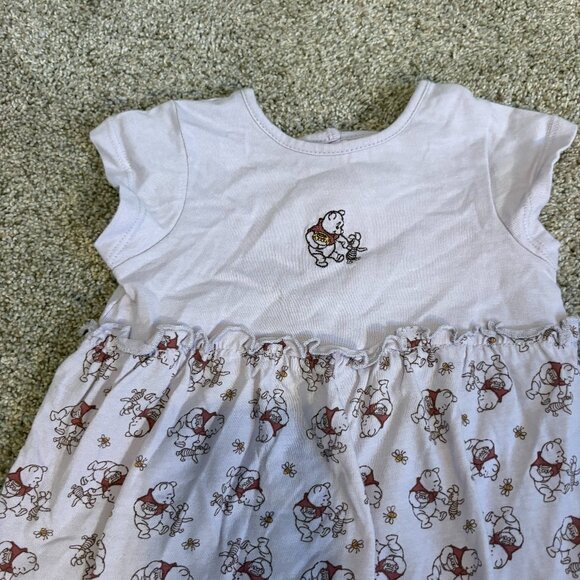 Y2K Vintage Disney Winnie The Pooh Romper Lilac Purple Baby 9 months - Picture 3 of 11